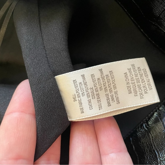 TORN By RONNY KOBO The Donnie Skirt Asymmetric Faux Leather Metallic Croc New - Picture 10 of 15